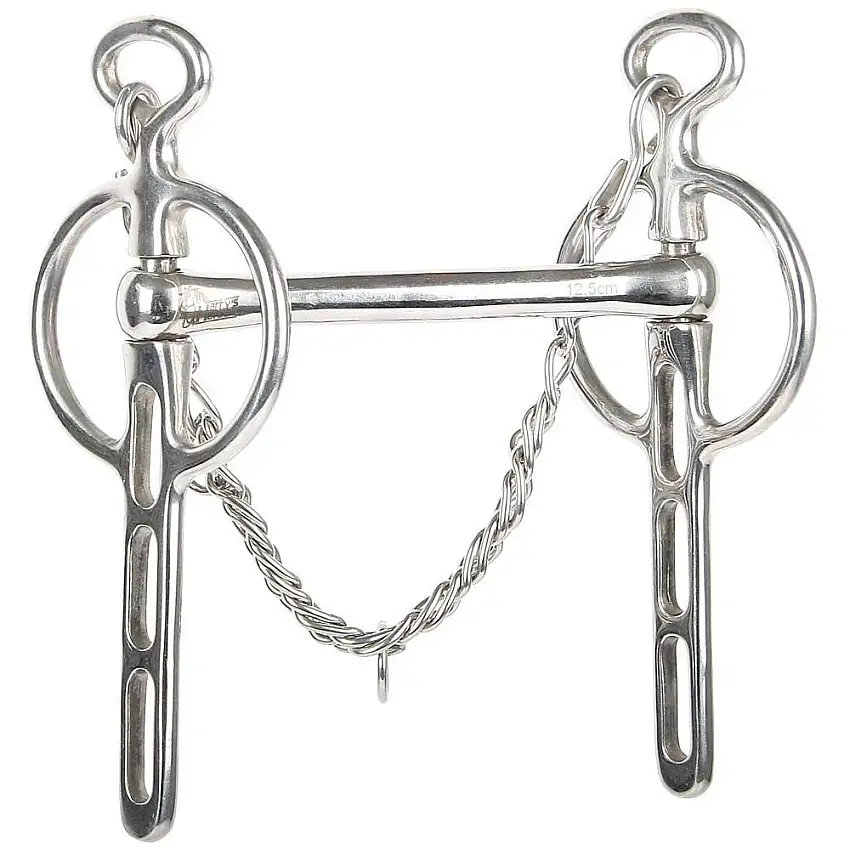 Mandíbula Liverpool pour cheval avec 3 passages de rênes 15 mm