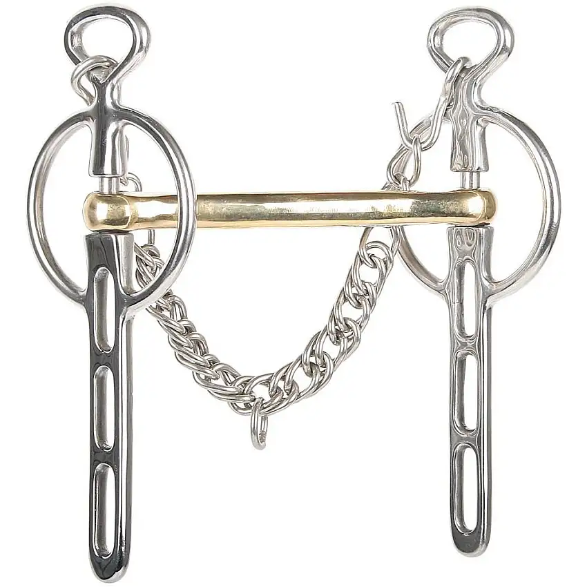 Mandíbula Liverpool pour cheval avec 3 passages de rênes 14 mm