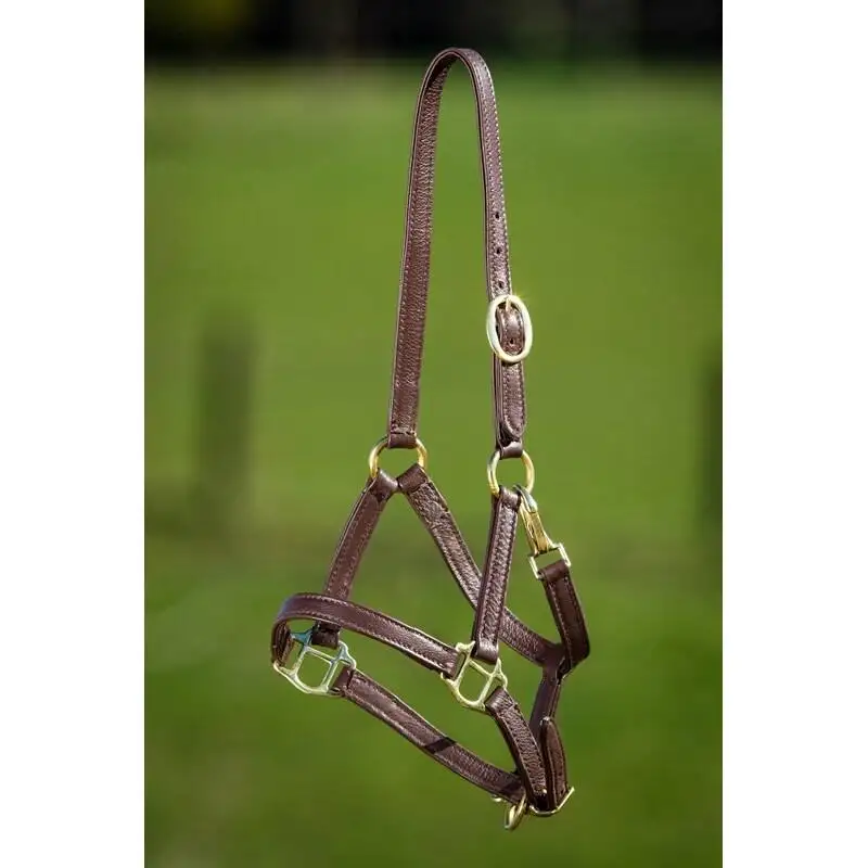 Cabezada de cuero suave para caballos