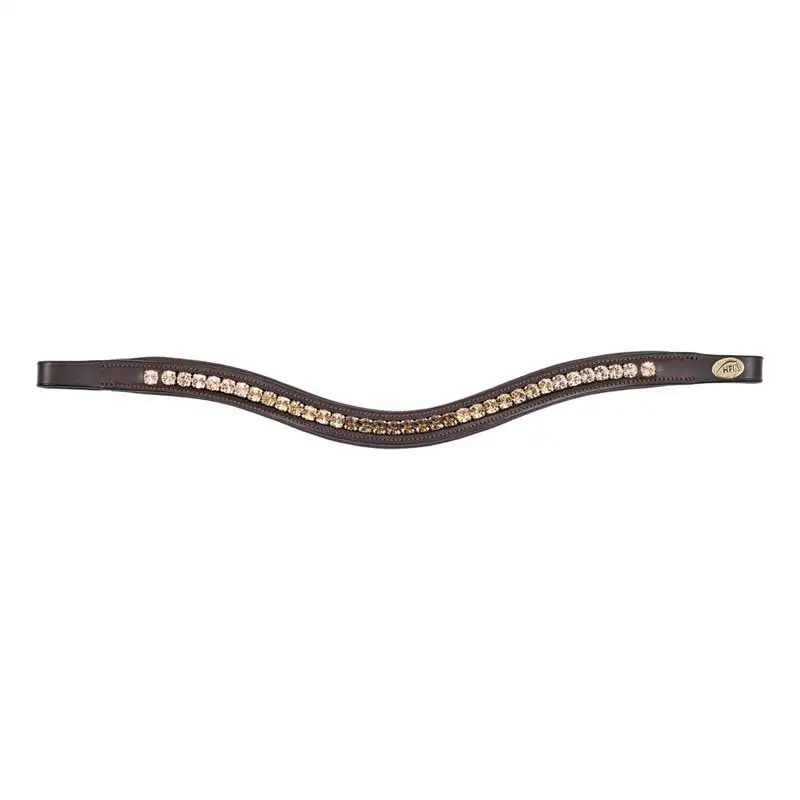 Frontal para caballo Padded Wave + Strass