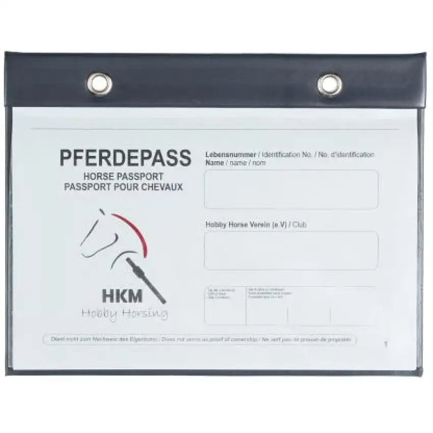 HKM Portapasaporte Hobby Horsing Azul oscuro