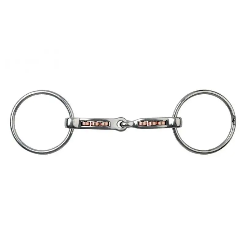 Bocado de 2 anillos para caballos Magic System