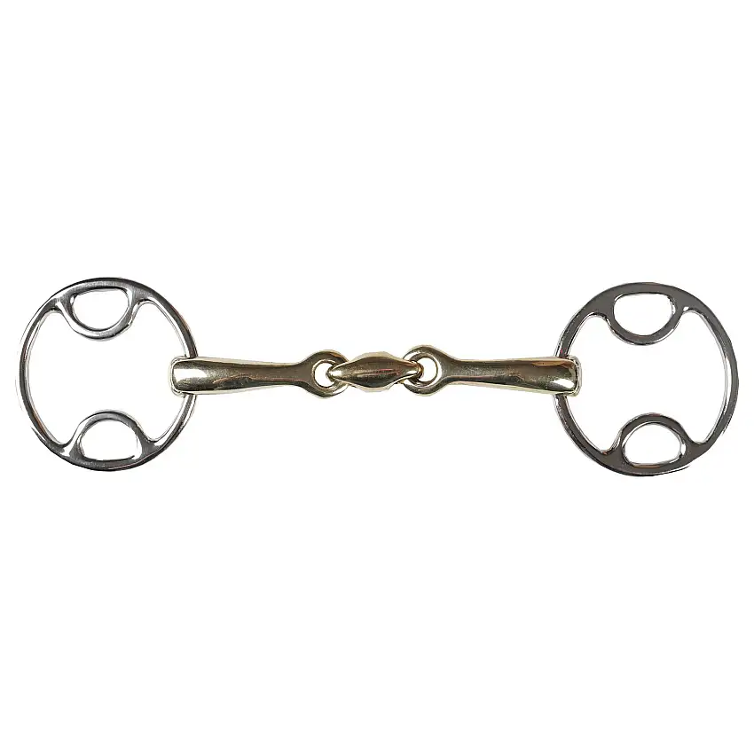 Bocado de 2 anillos para caballos Beval