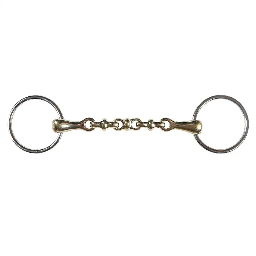 Bocado de 2 anillas para caballo waterford gb