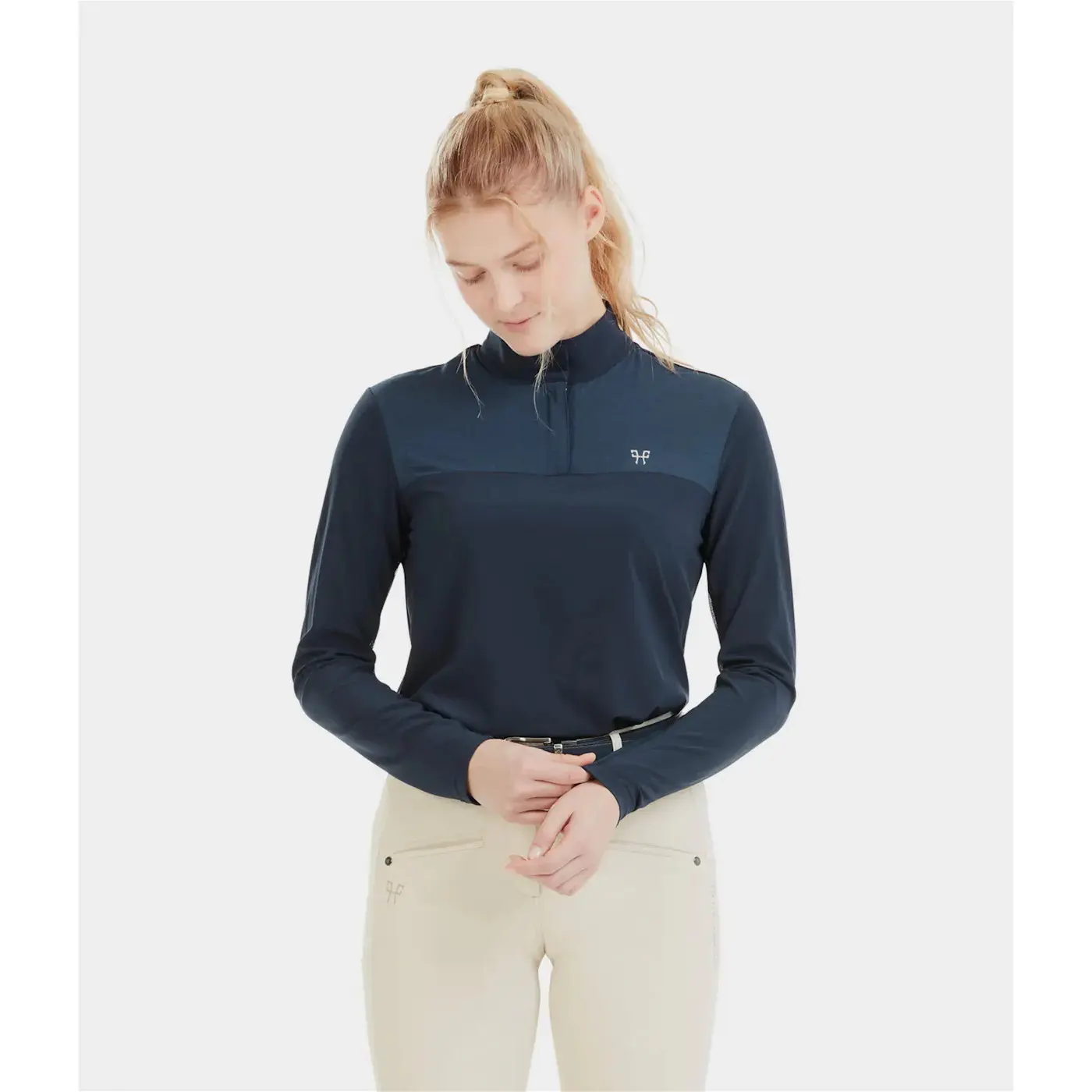 Polo de equitación de manga larga para mujer Sunrise