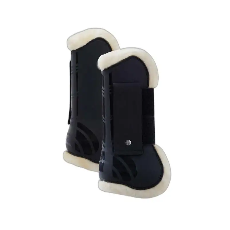 Botas de montar abiertas por delante con forro de imitación de piel Caliber