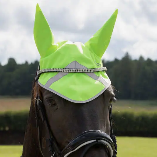 Gorra reflectante para caballos