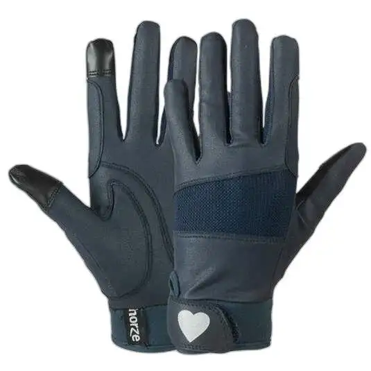 Guantes con estampado de corazones brillantes para niños