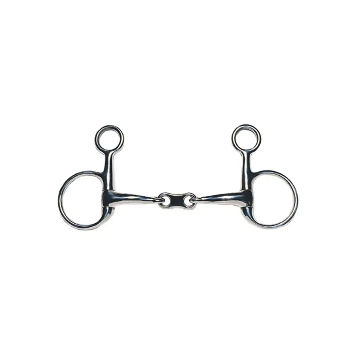 Mors doble de bridas para caballo en acero inoxidable