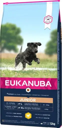 Eukanuba Pienso para Perros Junior de Razas Grandes con Pollo