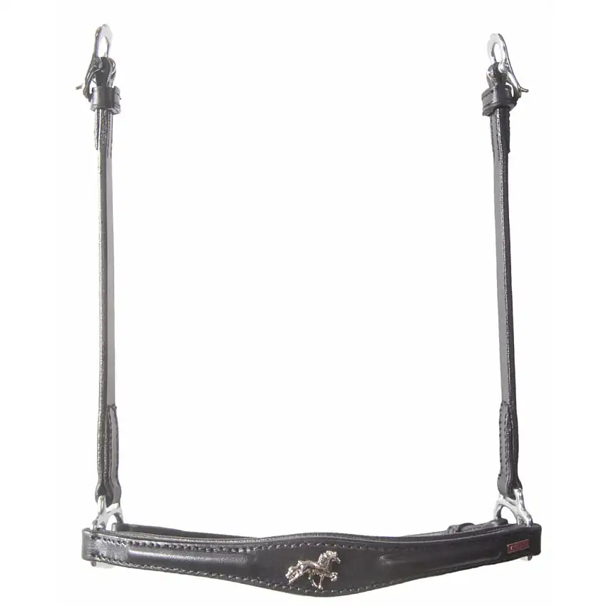 Muserola de caballo hannoveriano con emblema de caballo Kombi