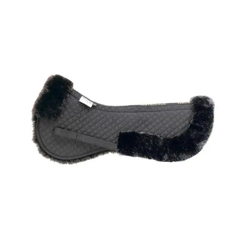 Protector de piel de oveja para caballos con bolsillos
