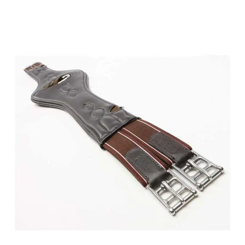 Cincha para caballos con elástico de cuero suave Comfort