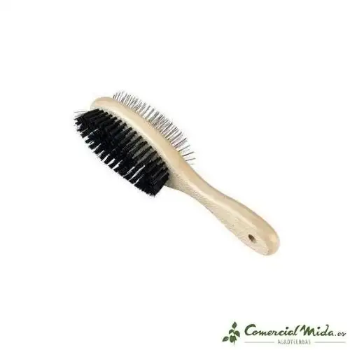 Cepillo 2 en 1 KERBL con Doble Cara para Perros Pelo Liso