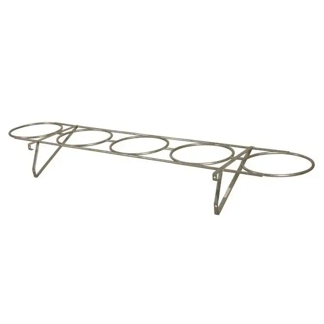 Soporte para 7 cubos cincados de pienso concentrado Premium