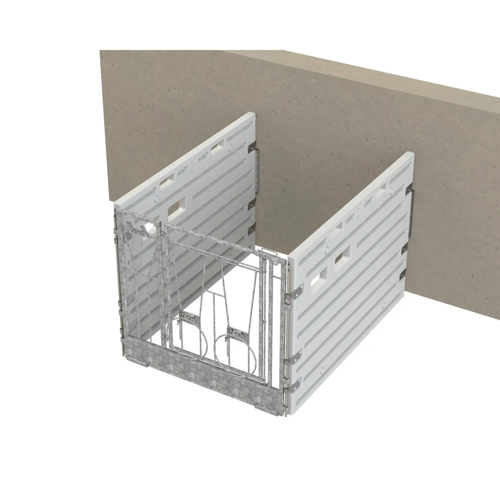 Box modular para terneros con una sola pared
