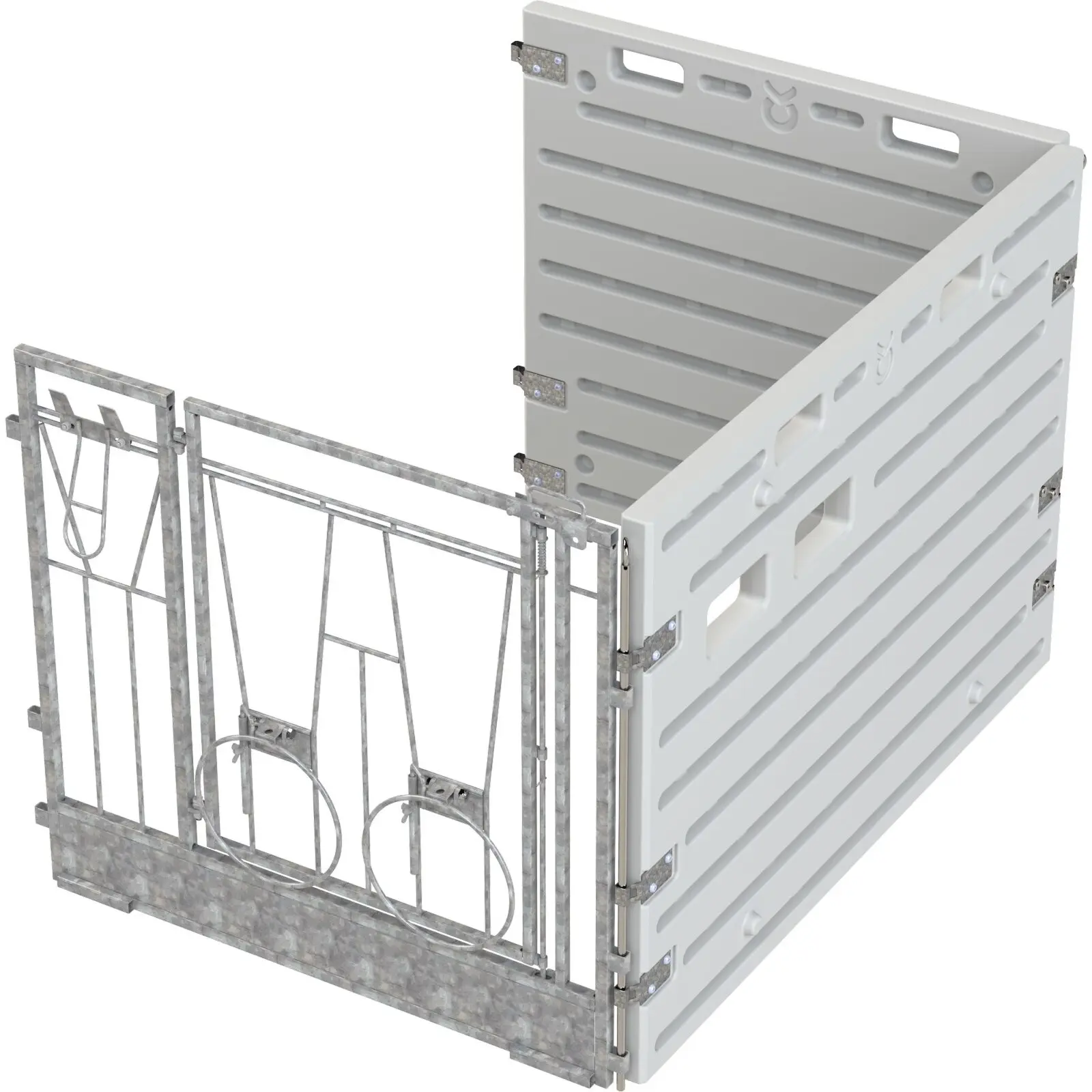 Accesorio de caja para ganado modular para armario simple autoportante
