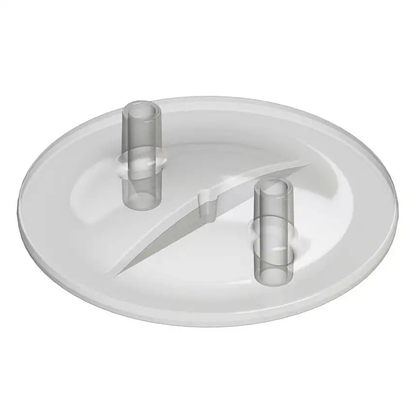 Tapa para cubo de leche de 30 l con manguito di 16 mm + manguito da 20 mm