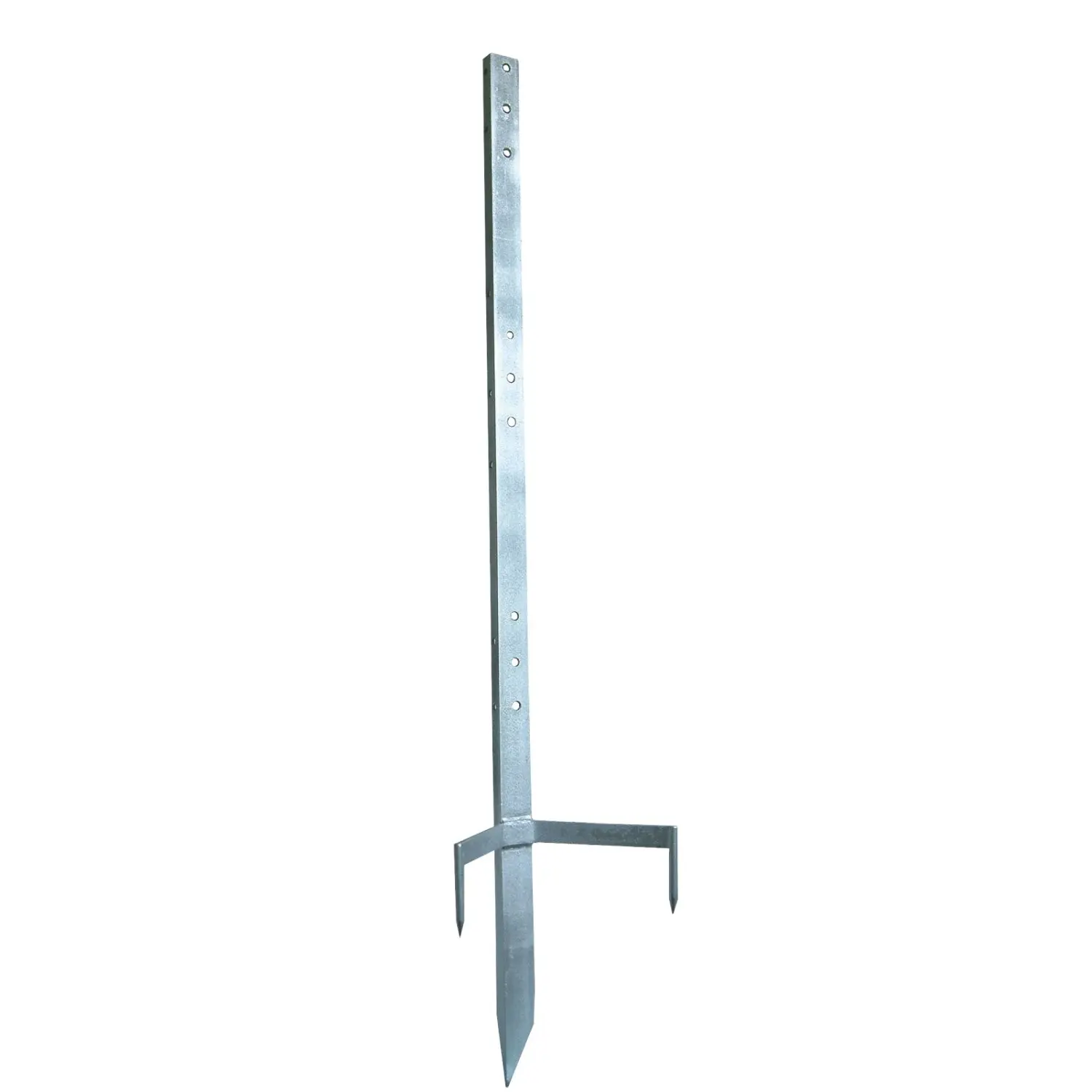 Poste de valla galvanizado multiplano para hasta 4 rodillos