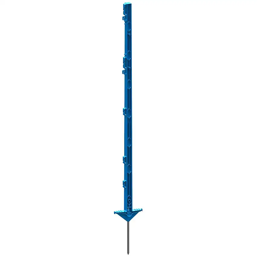 Poste de valla de plástico con doble reposapiés (x5)