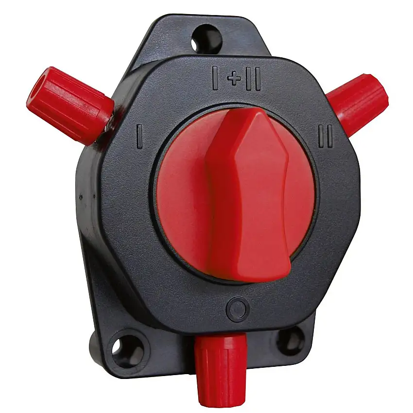 Interruptor de encendido/apagado de 4 posiciones y 2 salidas con carcasa