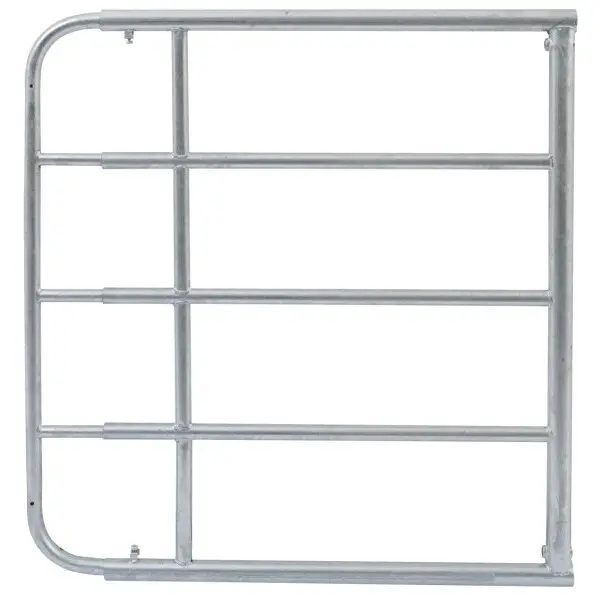 Valla de césped galvanizada ajustable 1 à 1,7m