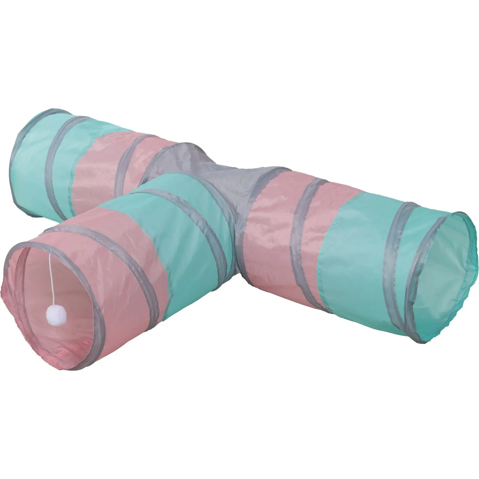 Túnel de juego triangular para gato