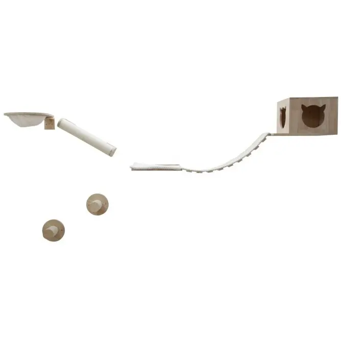 Árbol de pared para gatos - 8 piezas Alps