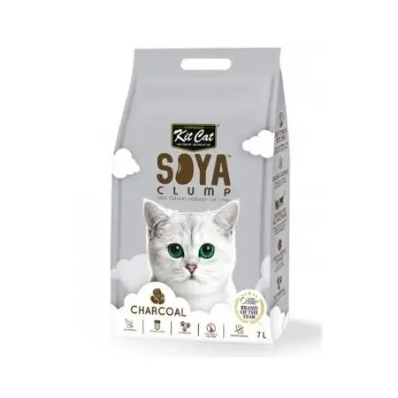 Kit Cat Arena Eco SoyaClump Carbón Vegetal para Gatos