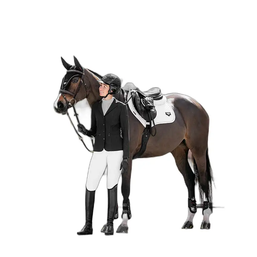 Mantilla de salto Puissance Suede