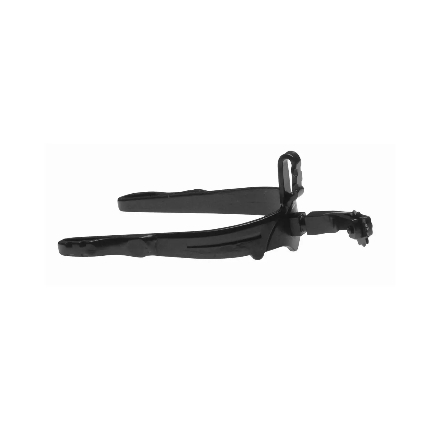 Espuelas para caballo español con rodillo y cuello curvado.