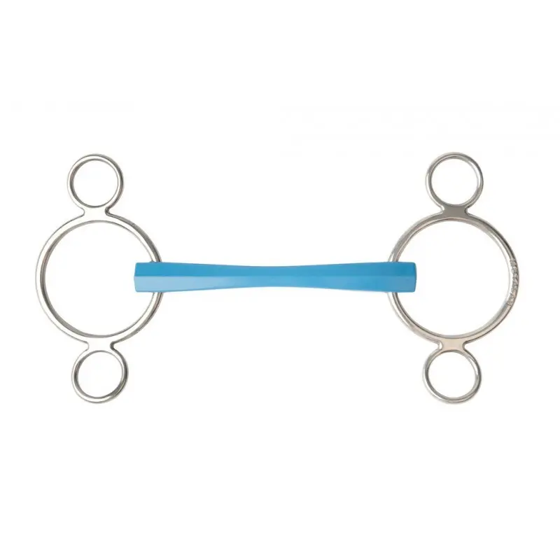 Bocado de 3 o 4 anillas para caballos ajustables Flexi