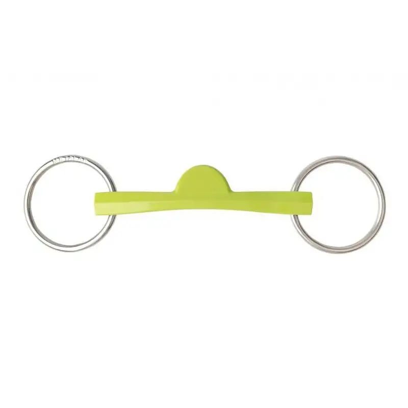 bocado de 2 anillas para caballos de media luna Flexi Soft