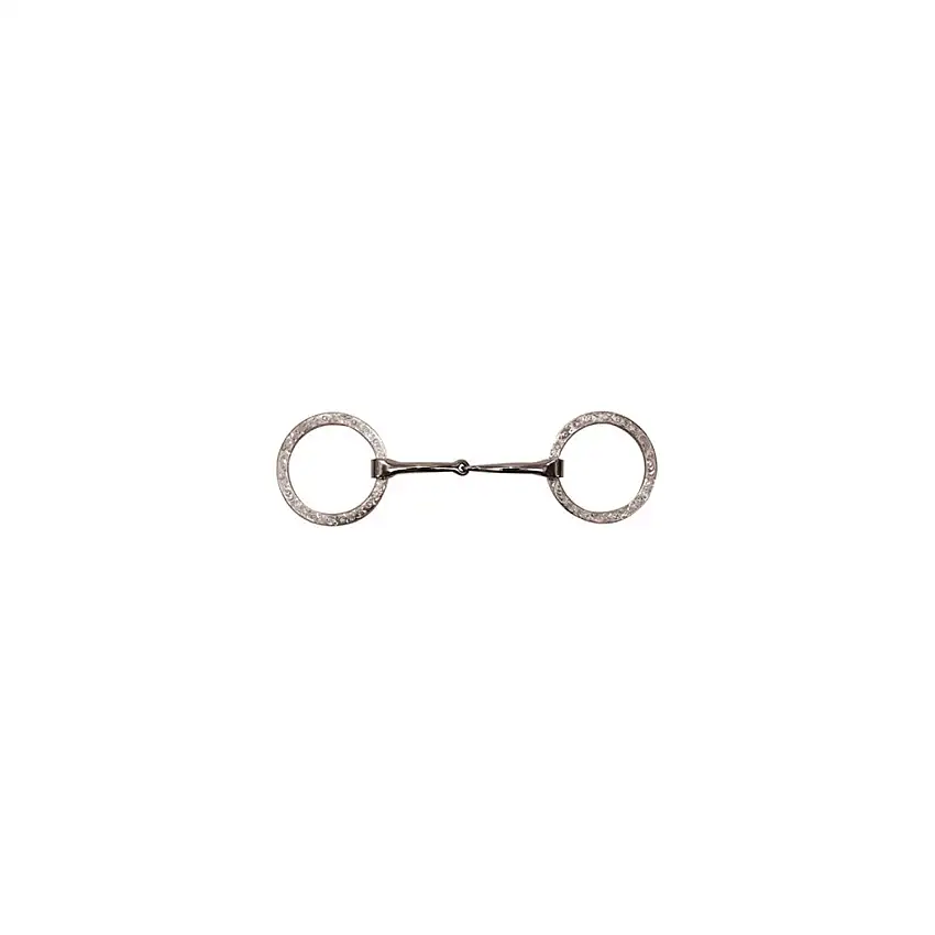 Mordaza de anillos planos para caballo