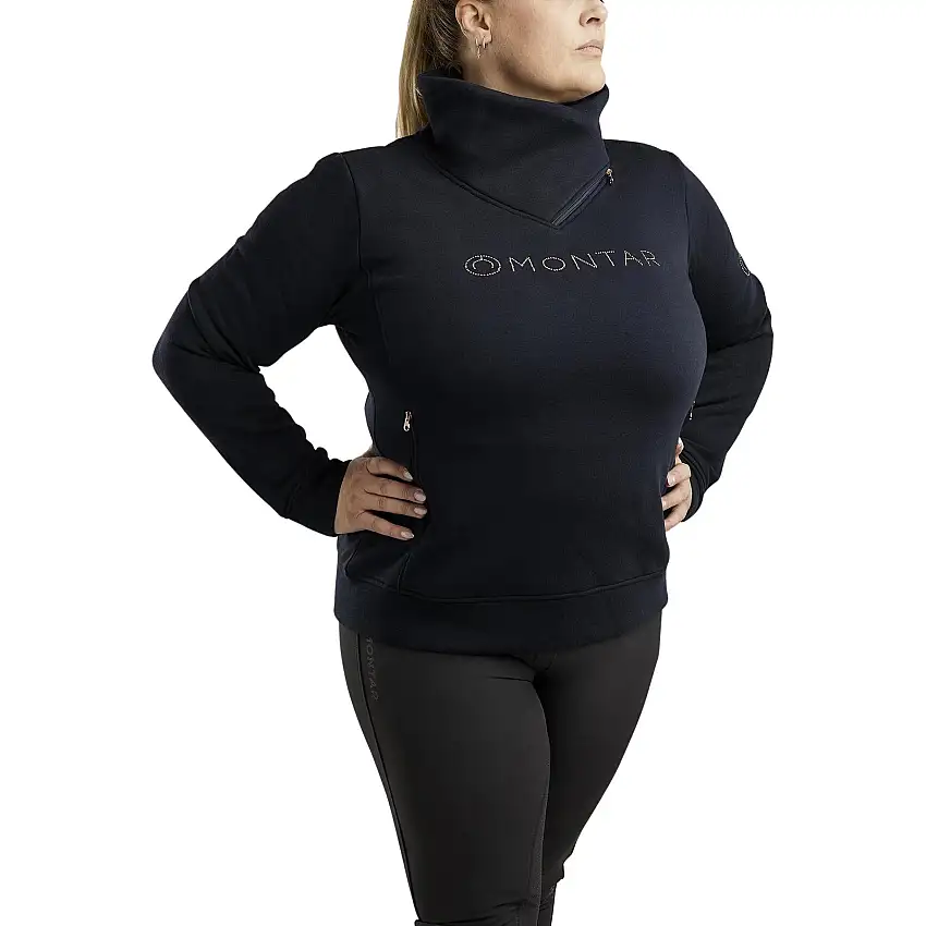 Sudadera de equitación con cremallera para mujer Naja