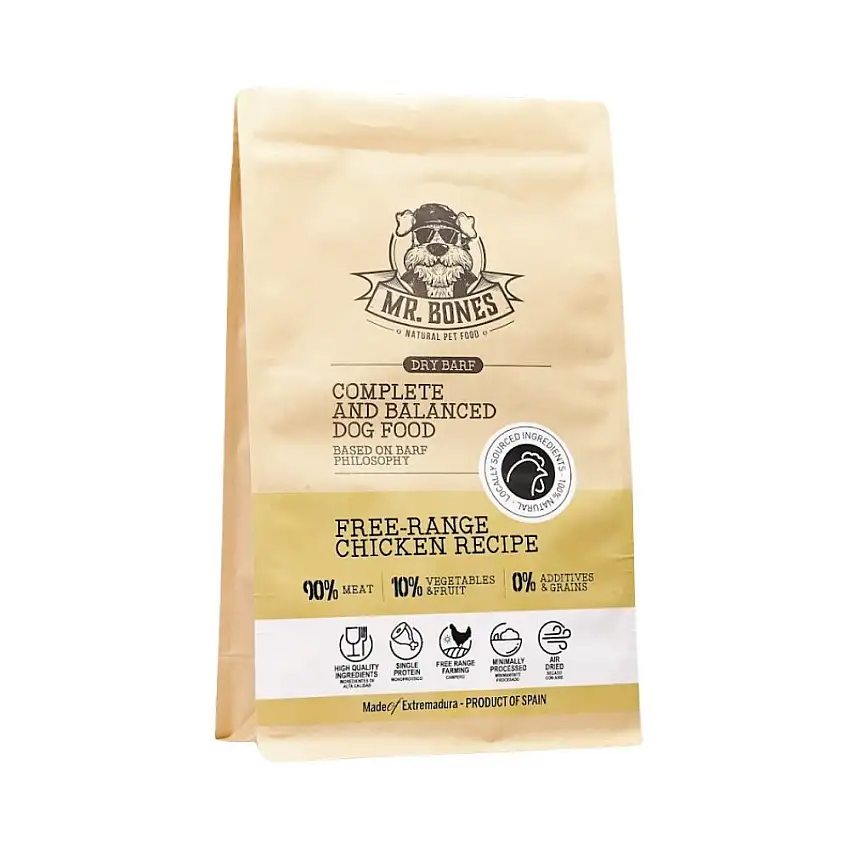 Mr. Bones Dieta BARF Deshidratada Pollo de Corral para Perro