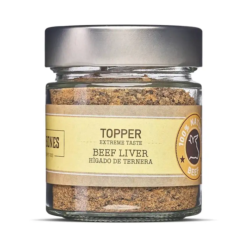 Mr. Bones Topper Natural de Hígado de Ternera