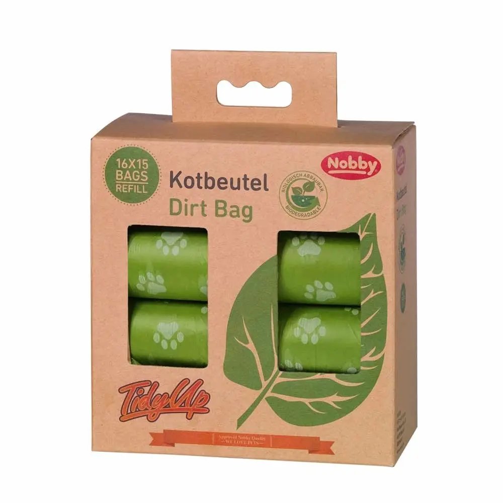 Bolsas biodegradables para excrementos de perros TidyUp (x16)