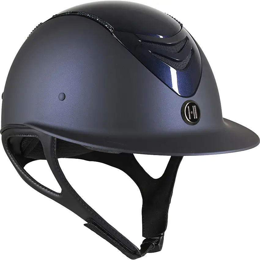 Casco de equitación alto Glo Swar.