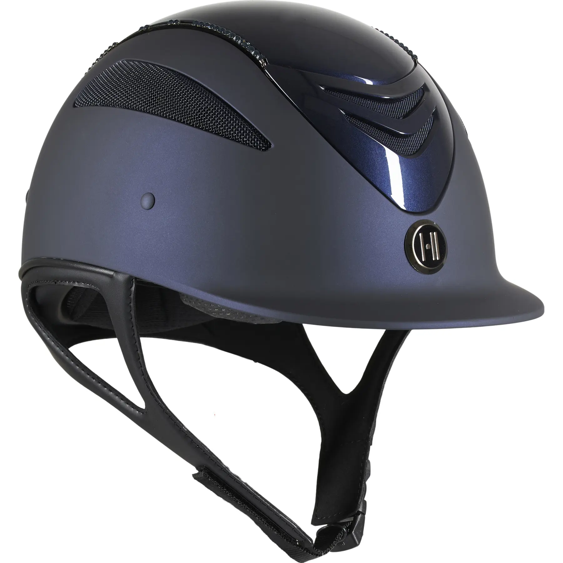 Casco de equitación alto Matt Glo Swar.