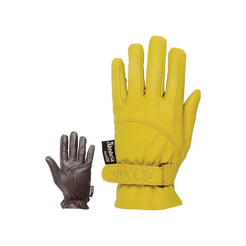 Guantes de equitación de cuero con cierre de velcro modelo 174 Umbria Equitazione
