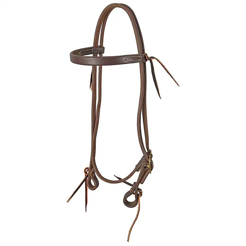 Bridones de equitación para caballo con cuero aceitado