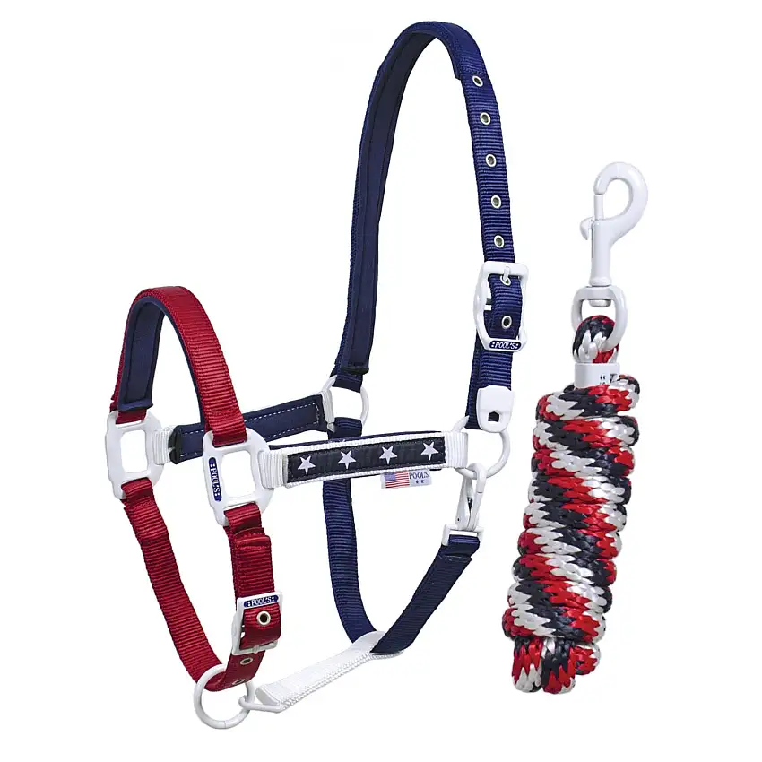 Cabezada para caballo de nailon con longitud USA