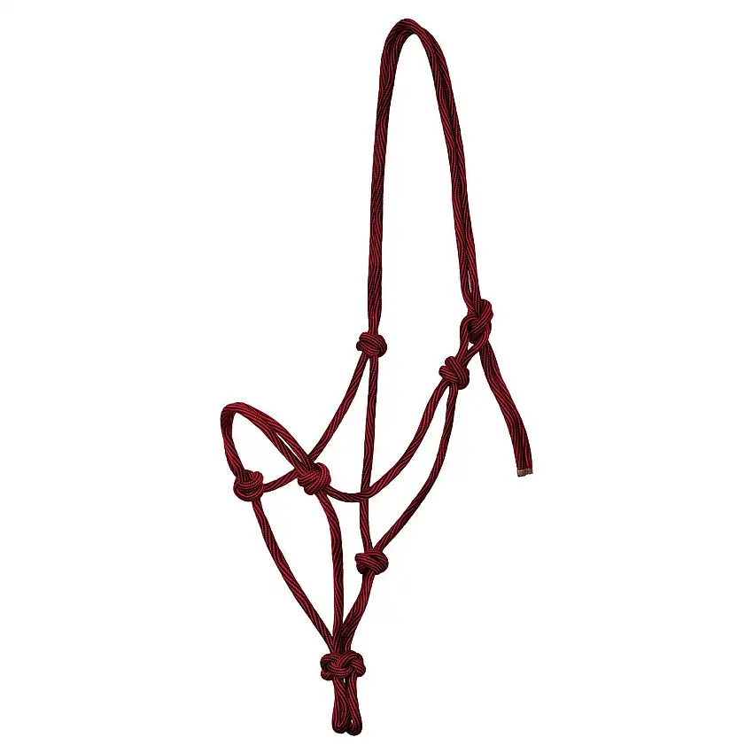 Cabezada de cuerda trenzada para caballo