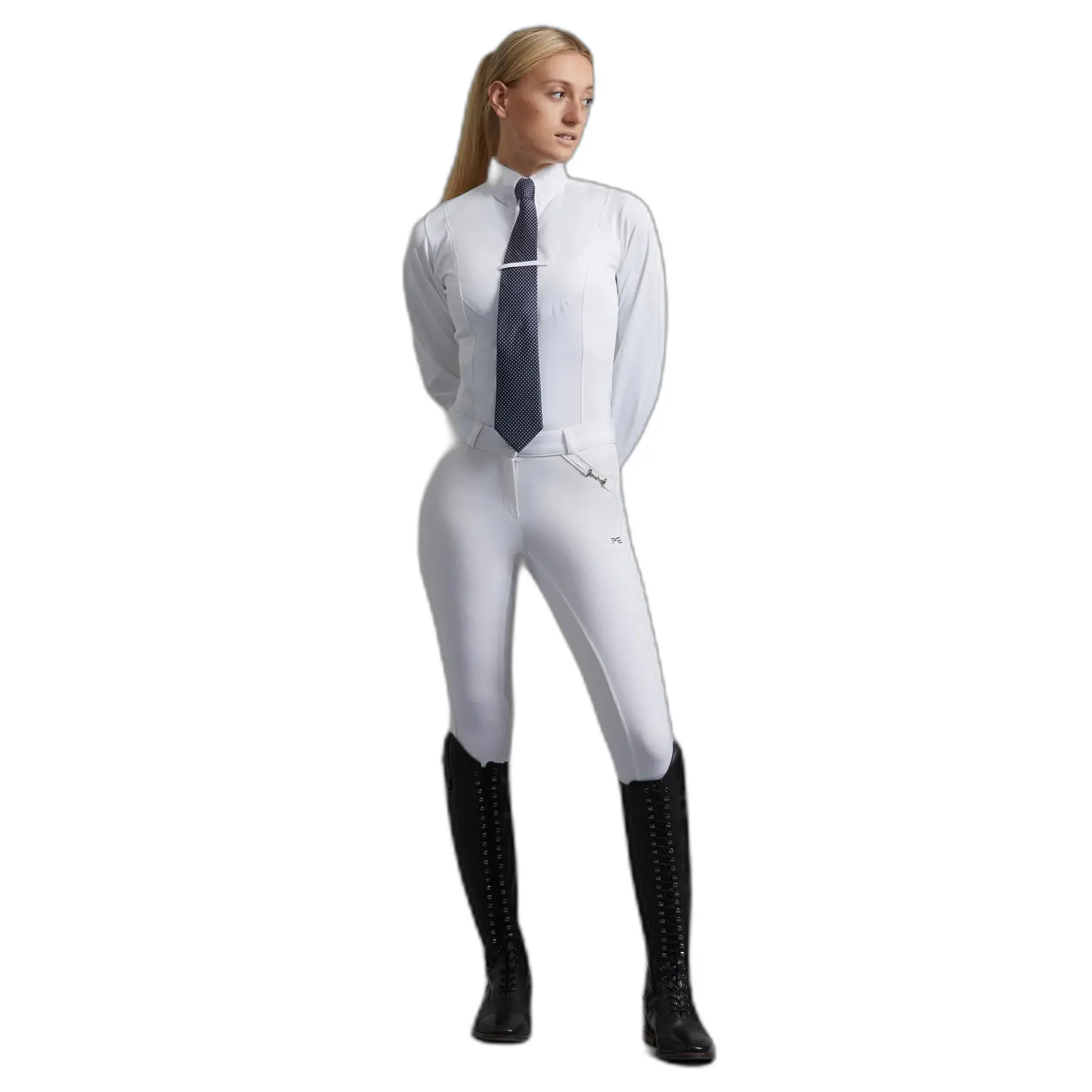 Camisa de competición de equitación de manga larga para mujer Tessa