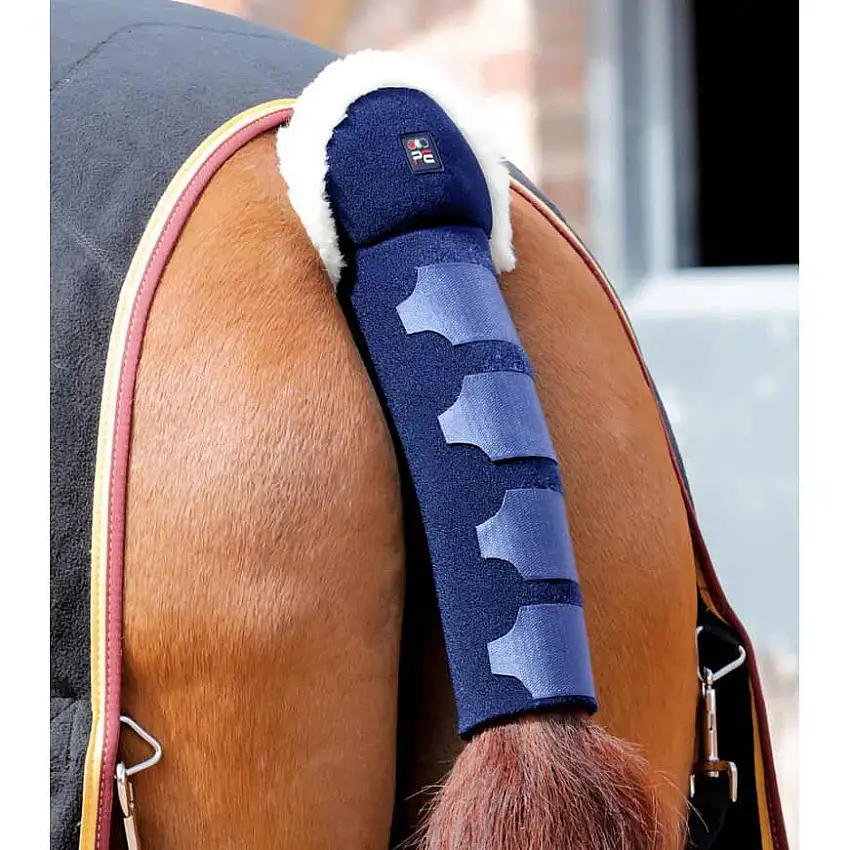 Protector de cola de caballo antideslizante con pelo Techno