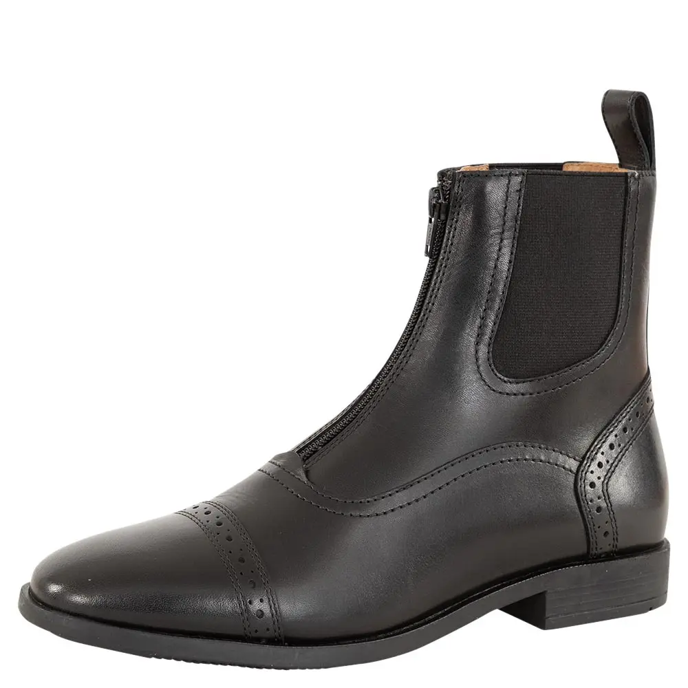 Botines de montar de piel con cierre de cremallera Jodhpur Pasadena
