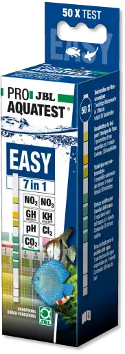 JBL Proaqua Test Easy 7 en 1 Tiras para el Test Rápido del Agua del Acuario