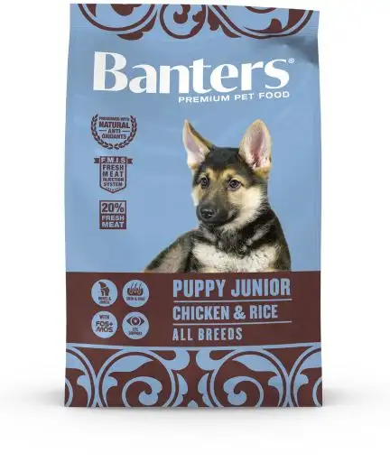 Banters Pienso para Cachorros y Perros Junior de Pollo