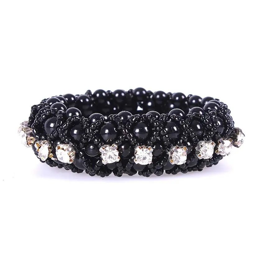 elástico para moño de mujer Diamond